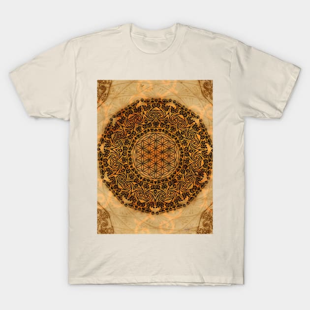 Pergamino Mandala T-Shirt by MCAshe spiritual art 